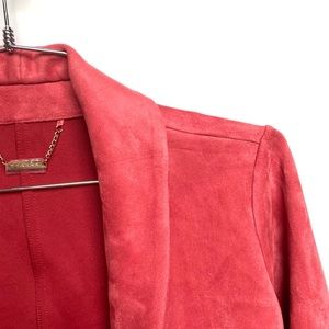 NWOT T.Tahari Faux Leather Overcoat